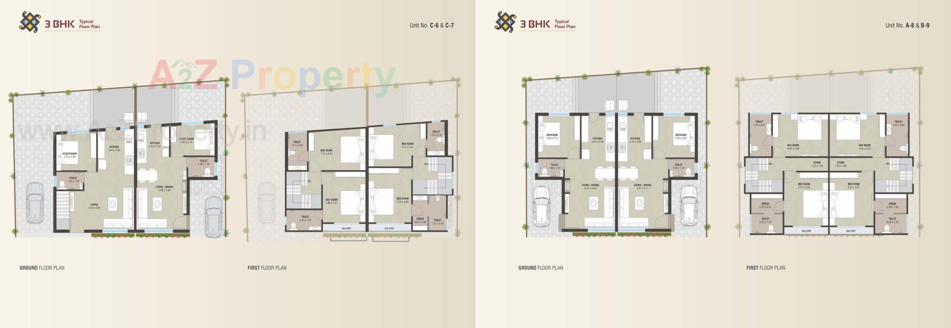 Layout of real estate project Swastik Villa located at Vadodara, Vadodara, Gujarat