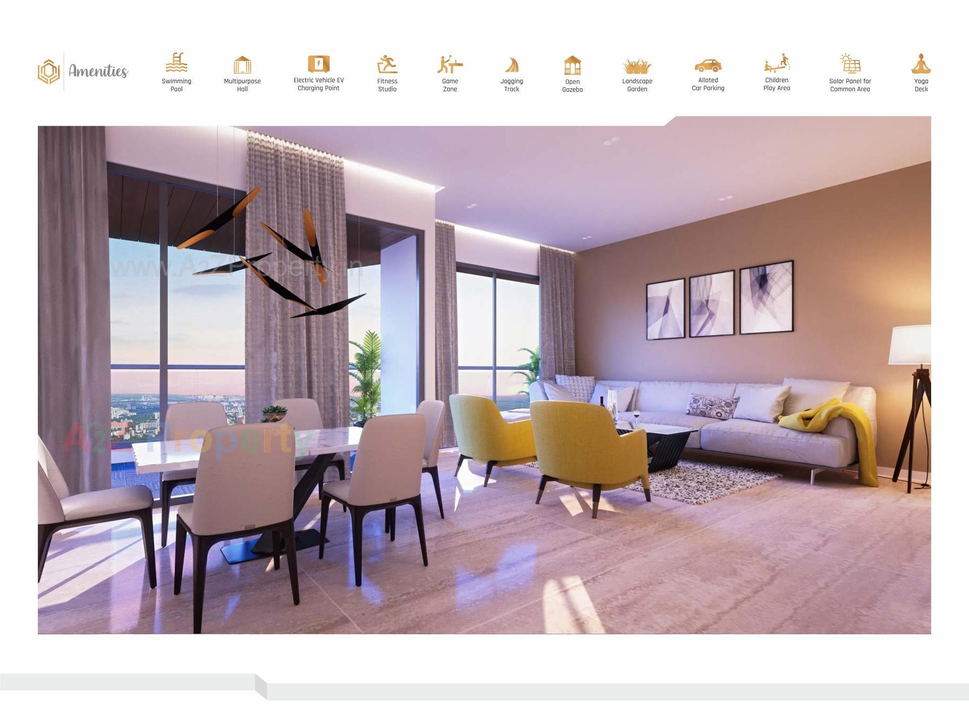 3D Elevation of real estate project Swastika Heights located at Bhayli, Vadodara, Gujarat