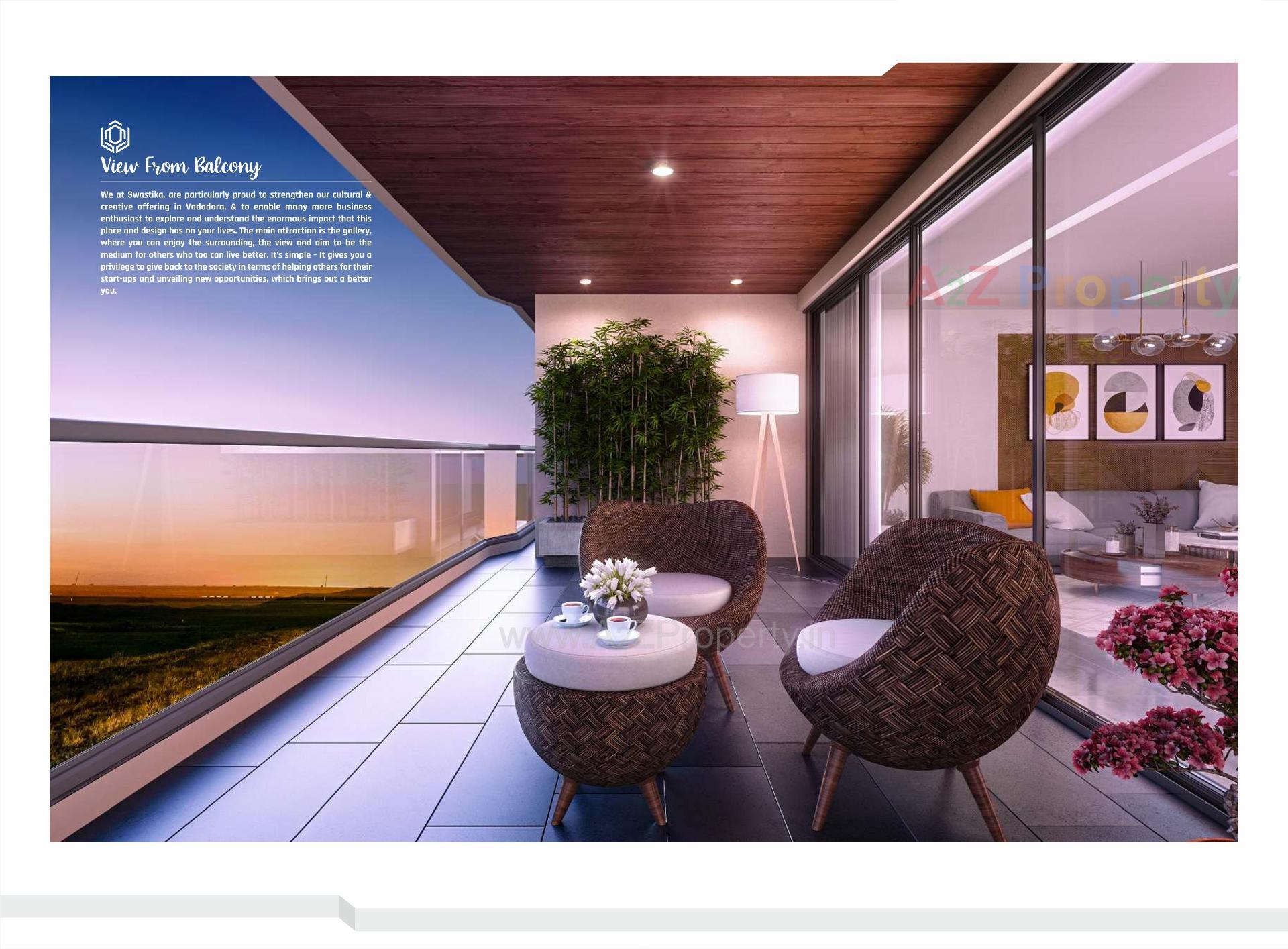 3D Elevation of real estate project Swastika Heights located at Bhayli, Vadodara, Gujarat