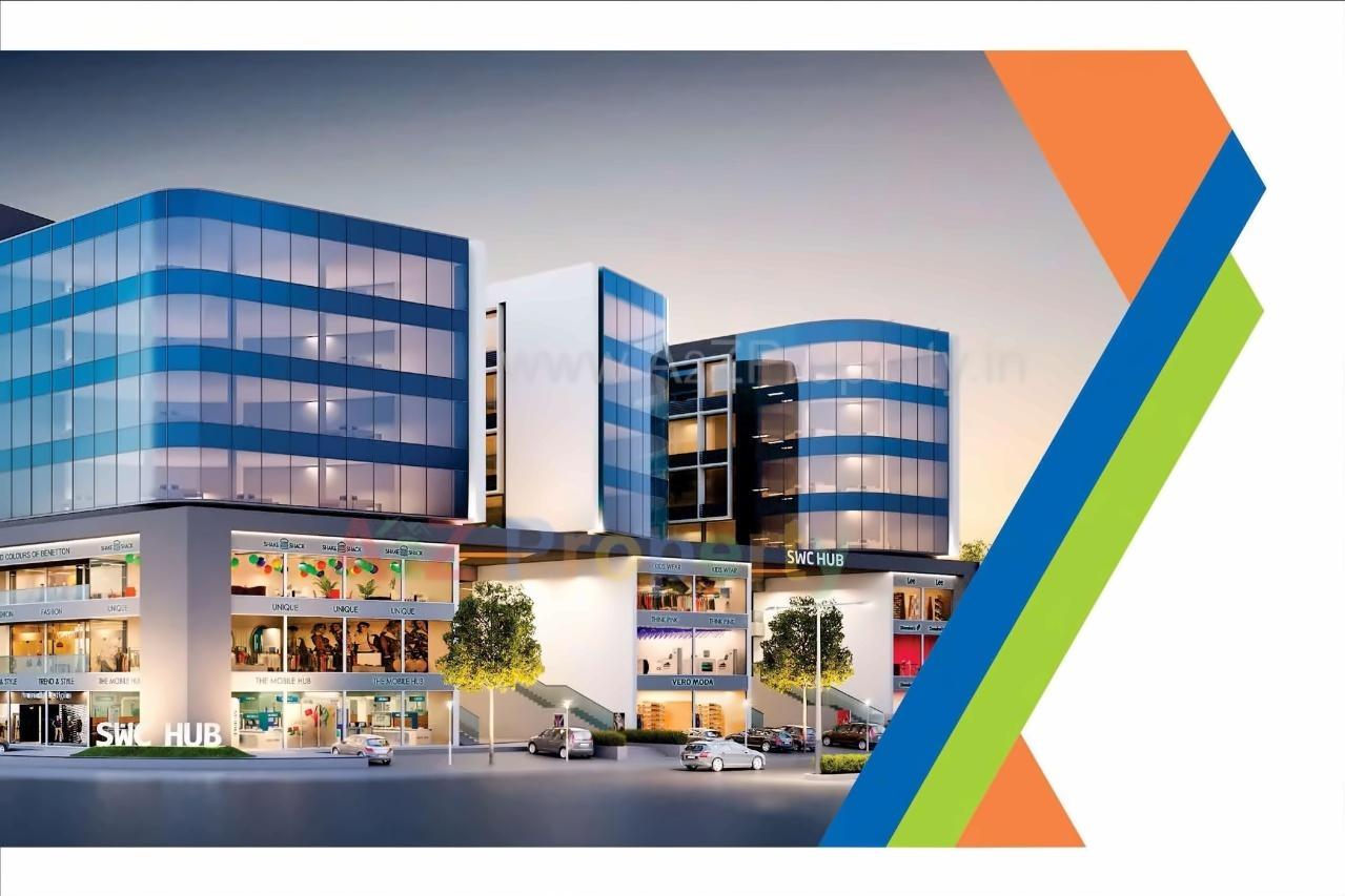 3D Elevation of real estate project Swc Hub located at Bhayli, Vadodara, Gujarat