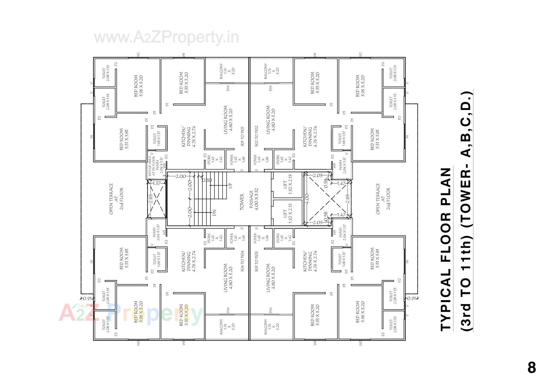 Layout of real estate project Synnove Atmosphere located at Sevasi, Vadodara, Gujarat