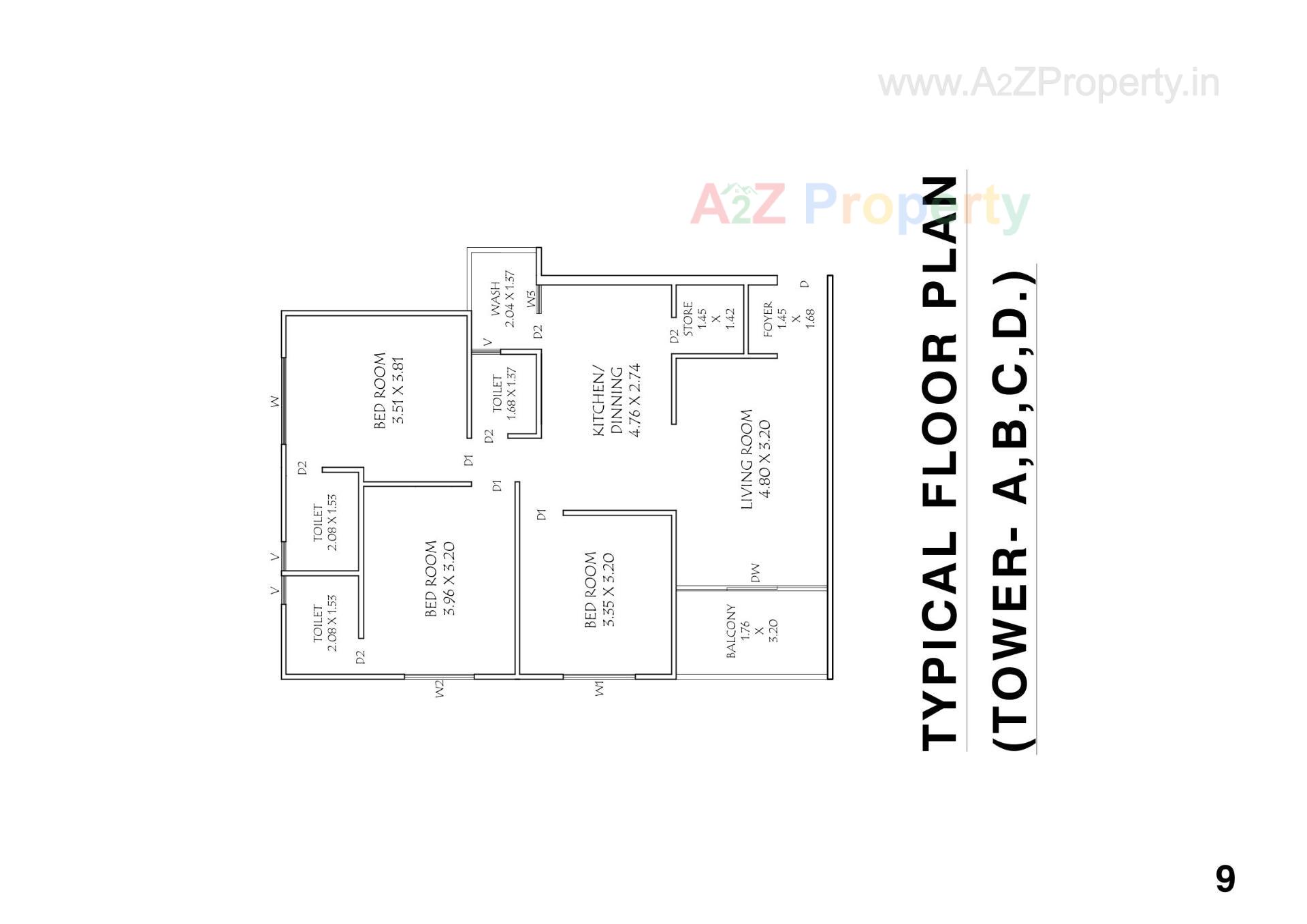 Layout of real estate project Synnove Atmosphere located at Sevasi, Vadodara, Gujarat