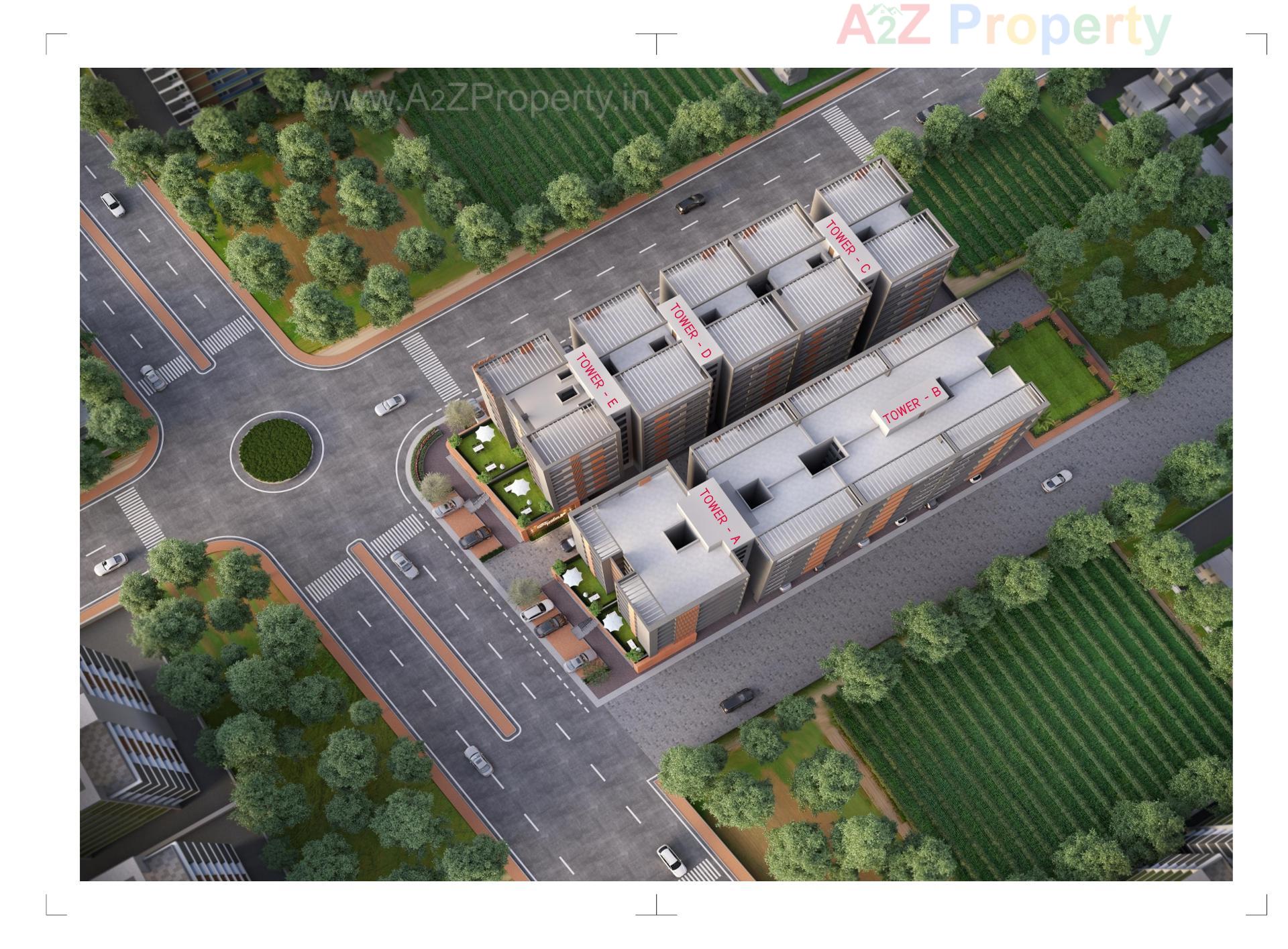 Layout of real estate project Taiba Platinum located at Tandalja, Vadodara, Gujarat