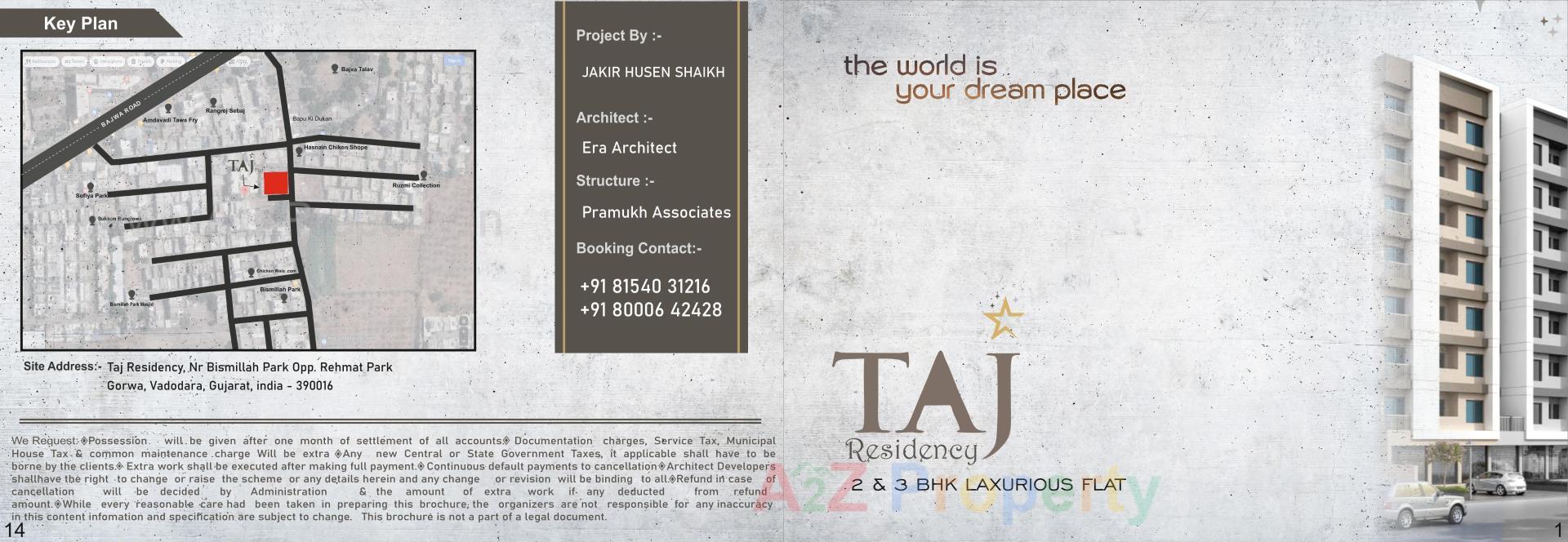  of real estate project Taj Residency located at Gorwa, Vadodara, Gujarat