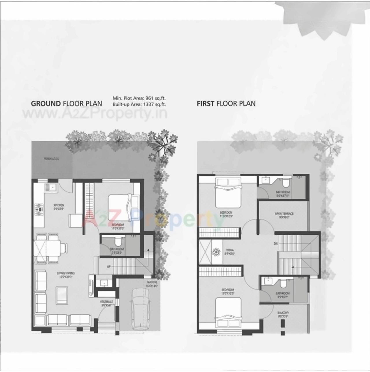 Layout of real estate project Taksh Aura located at Ankhol, Vadodara, Gujarat