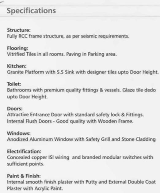 Project Specifications