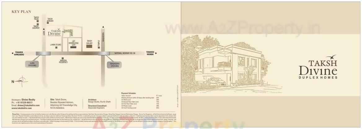  of real estate project Taksh Divine located at Ankhol, Vadodara, Gujarat