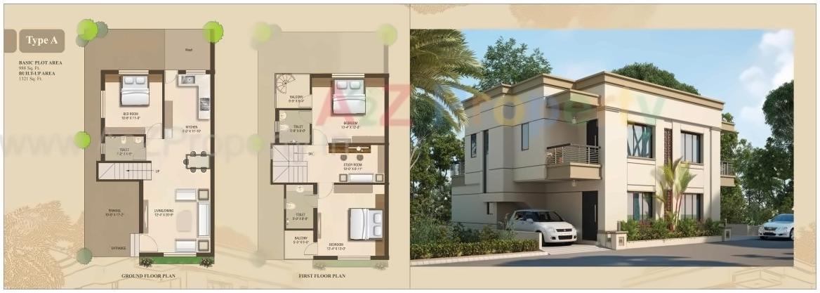 Layout of real estate project Taksh Divine located at Ankhol, Vadodara, Gujarat