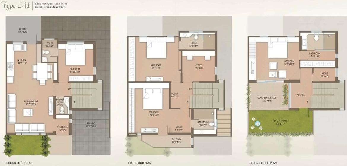 Layout of real estate project Taksh Galaxy located at Bapod, Vadodara, Gujarat