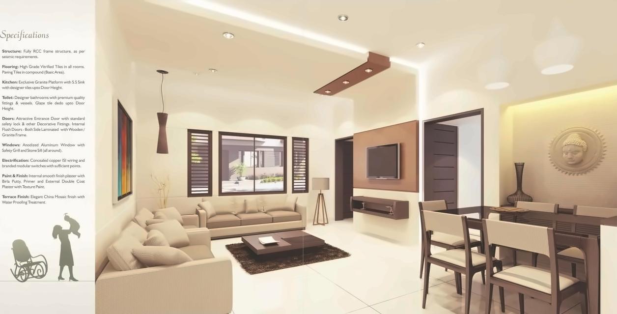 3D Elevation of real estate project Taksh Galaxy located at Bapod, Vadodara, Gujarat