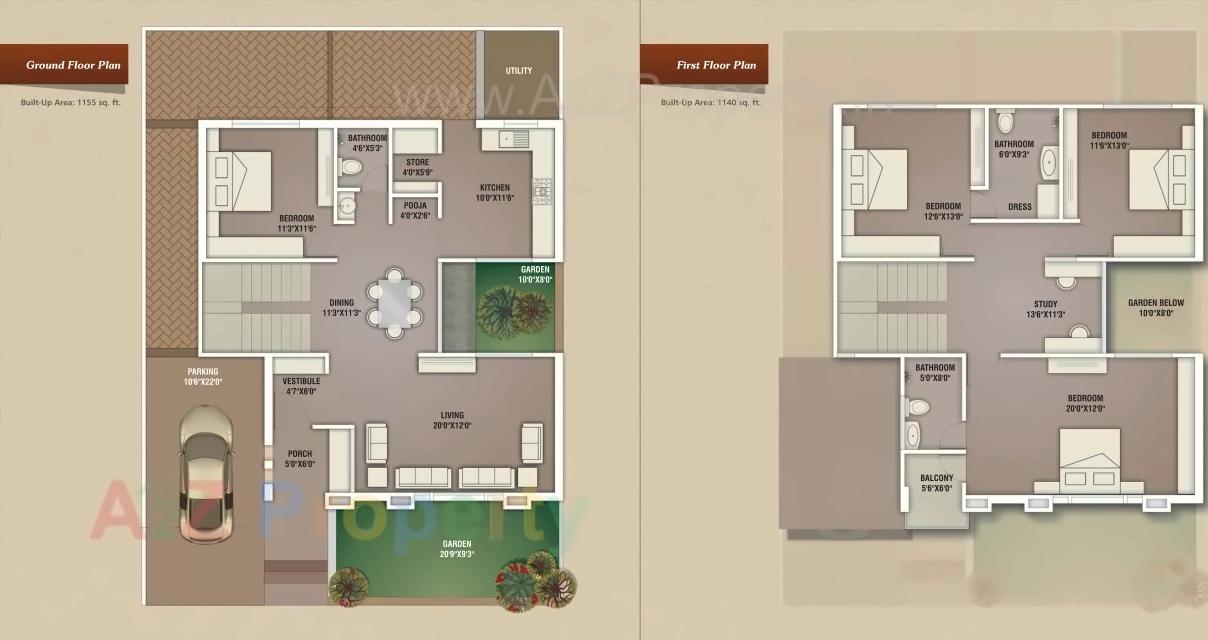Layout of real estate project Taksh Villa located at Ankhol, Vadodara, Gujarat