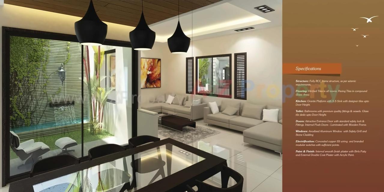 3D Elevation of real estate project Taksh Villa located at Ankhol, Vadodara, Gujarat