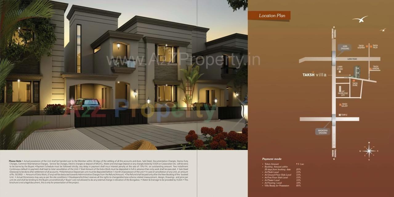  of real estate project Taksh Villa located at Ankhol, Vadodara, Gujarat
