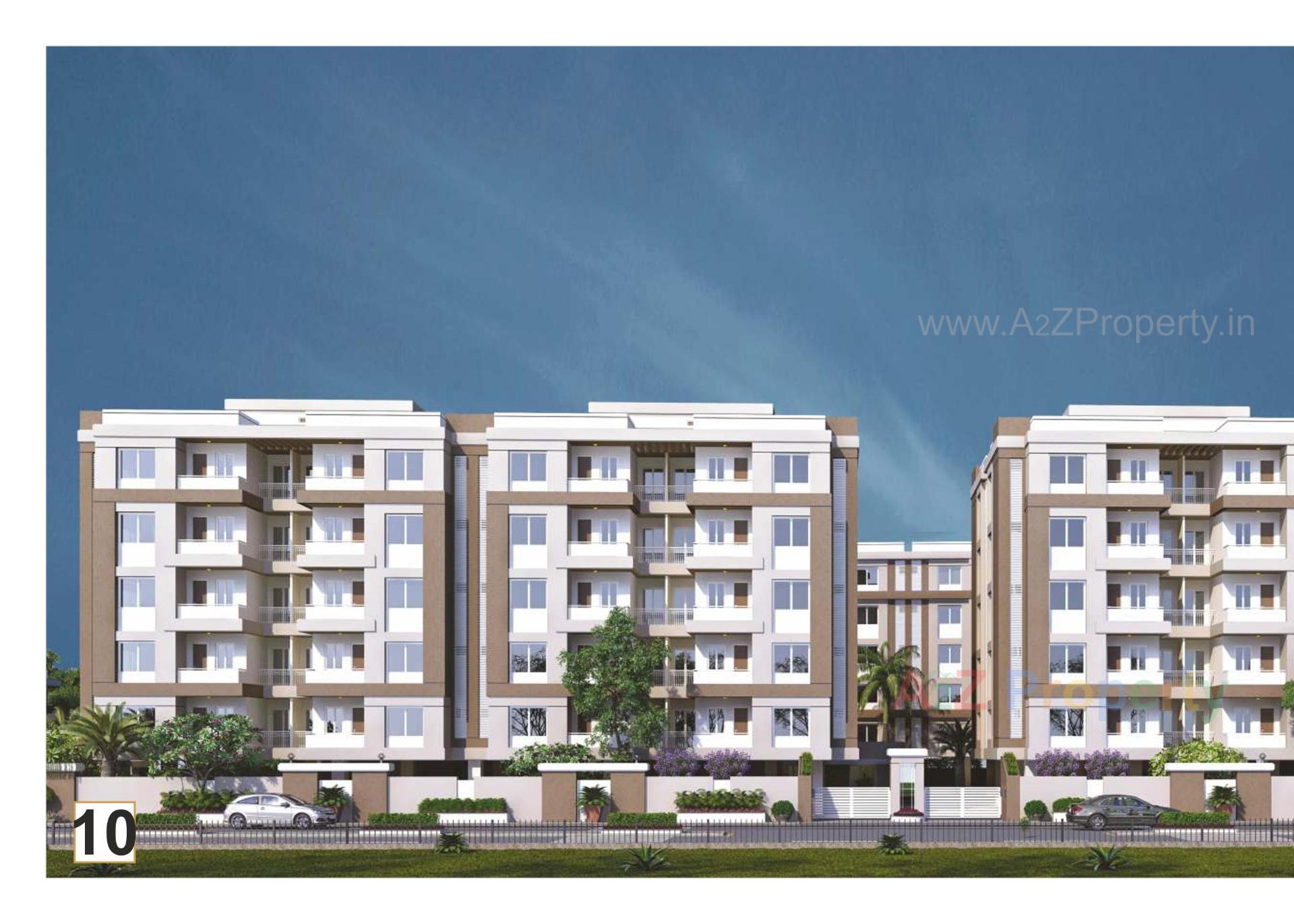 3D Elevation of real estate project Takshashila located at Dist, Vadodara, Gujarat