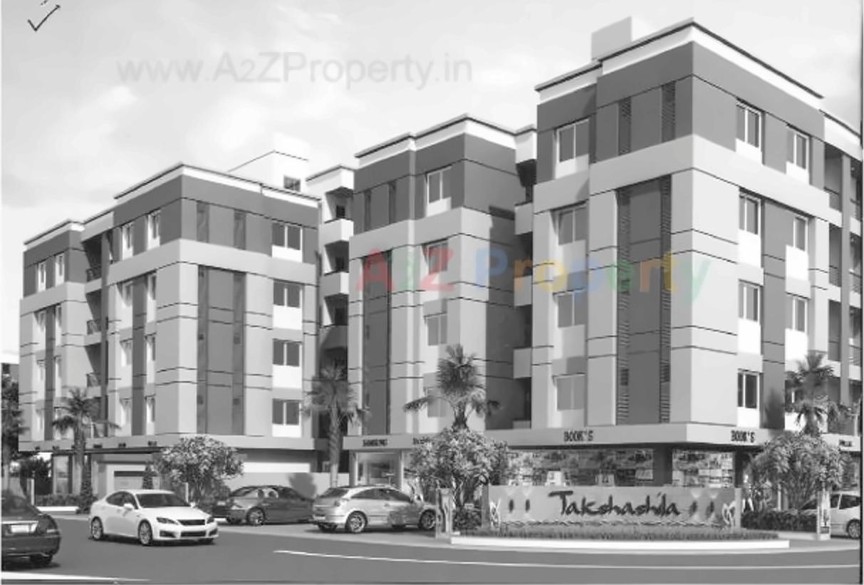 3D Elevation of real estate project Takshashila located at Sevasi, Vadodara, Gujarat