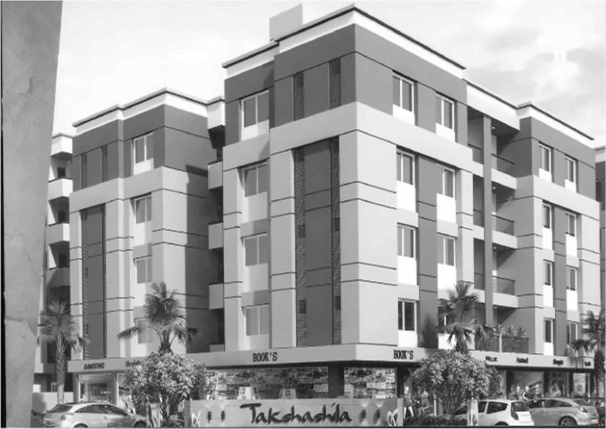 3D Elevation of real estate project Takshashila located at Sevasi, Vadodara, Gujarat