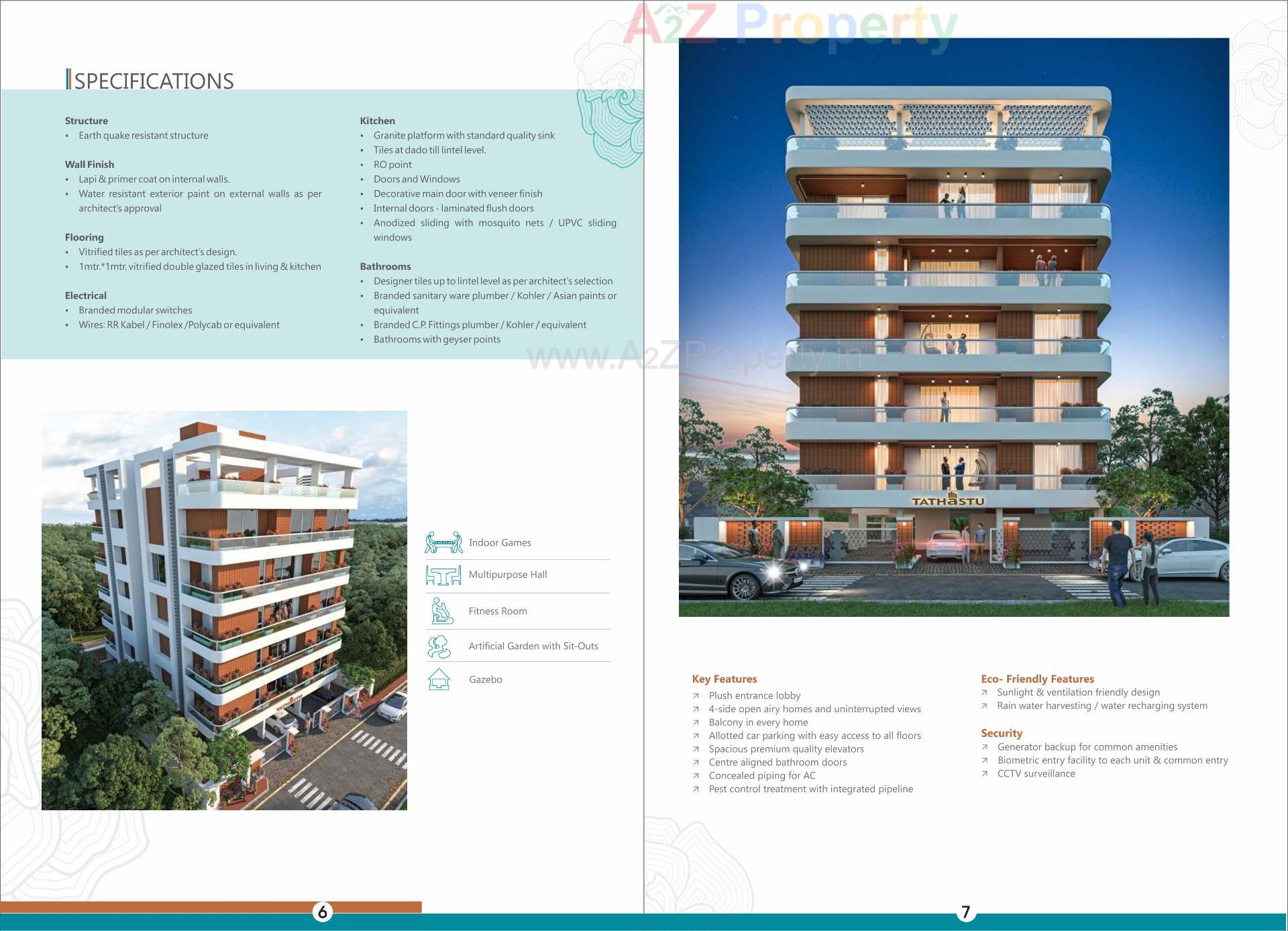 3D Elevation of real estate project Tathastu located at Jetalpur, Vadodara, Gujarat