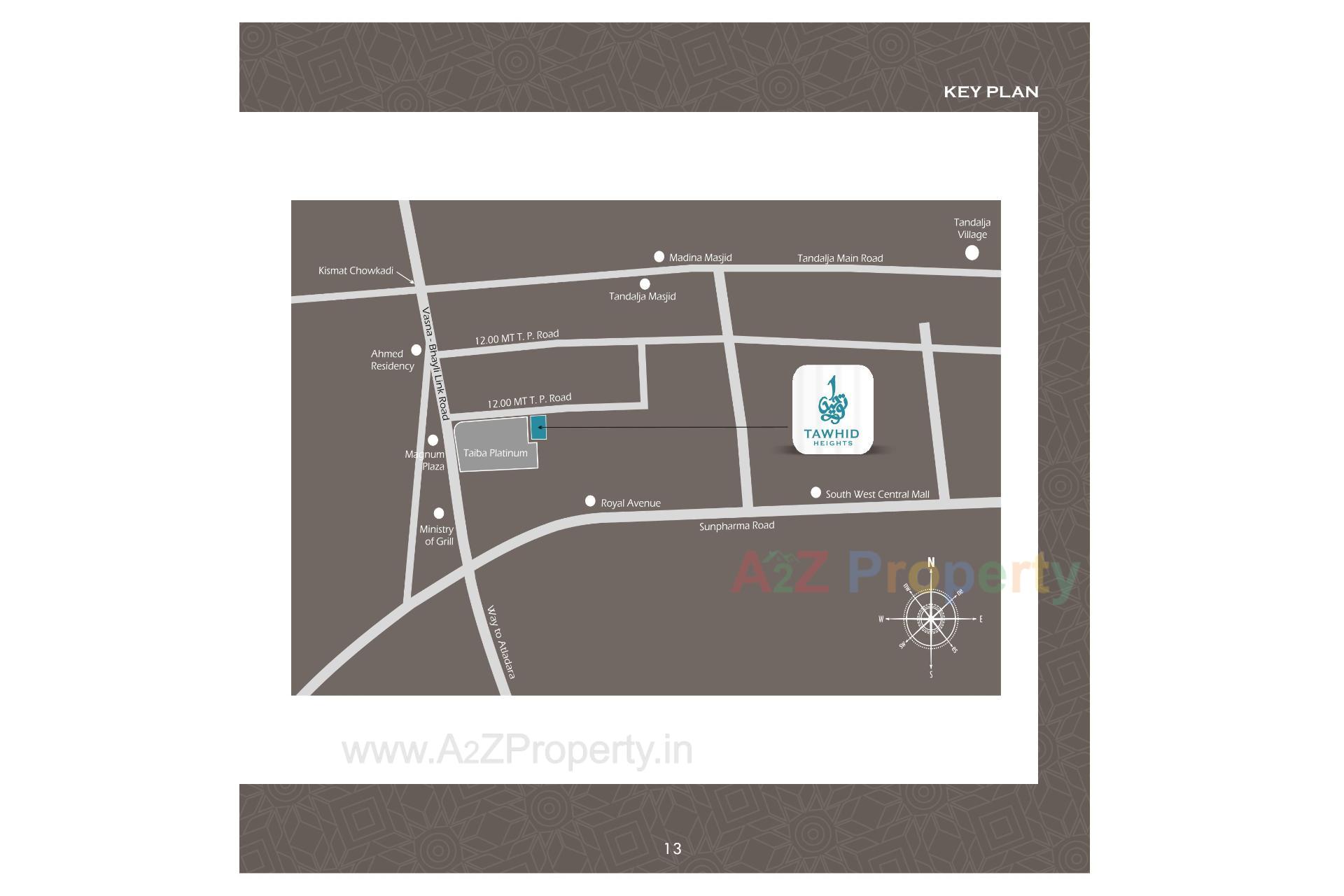  of real estate project Tawhid Heights located at Tandalja, Vadodara, Gujarat