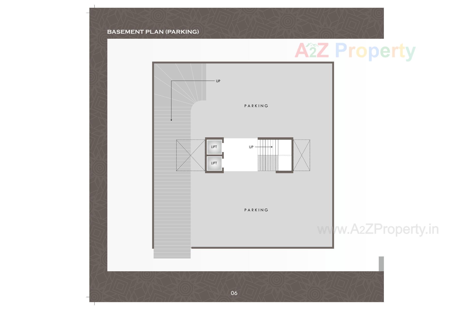 Layout of real estate project Tawhid Heights located at Tandalja, Vadodara, Gujarat