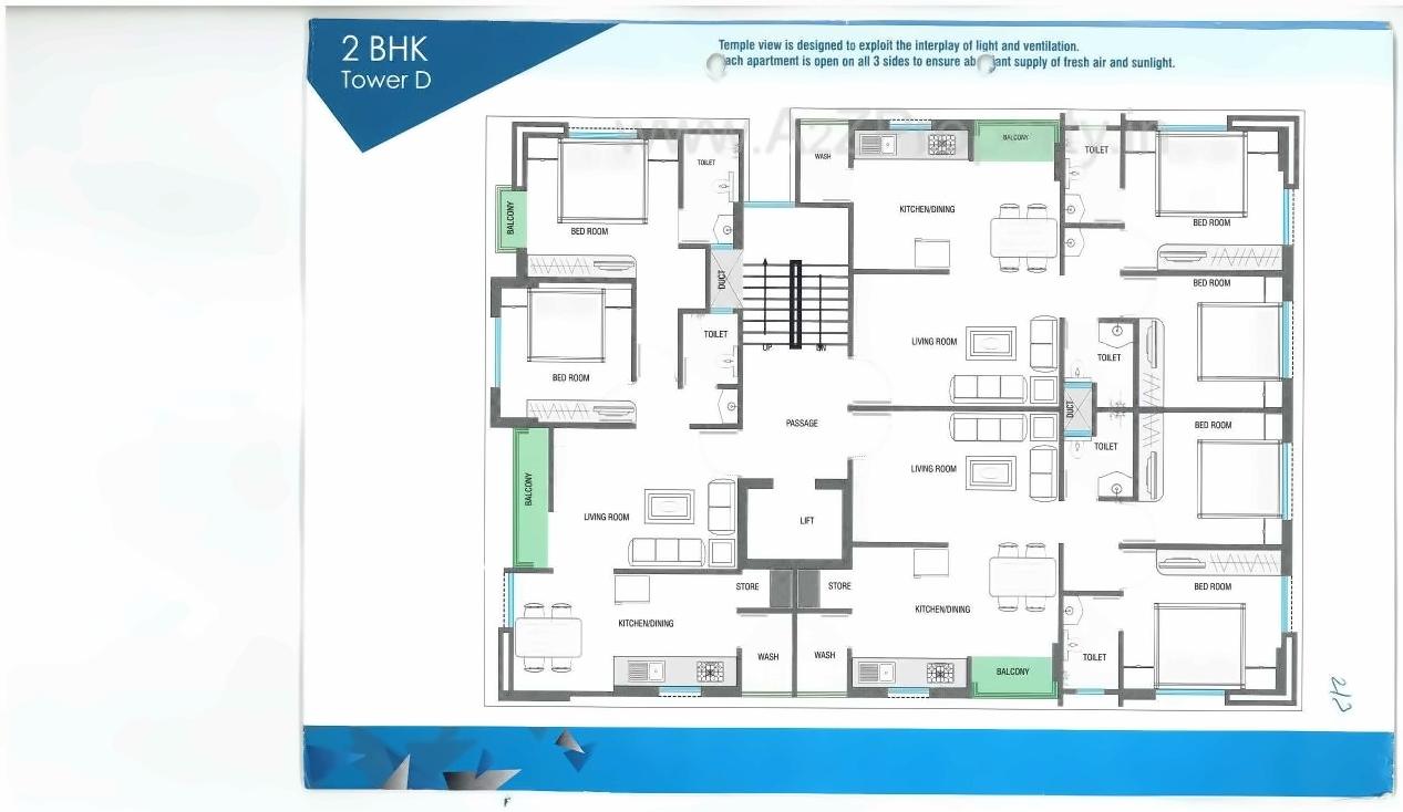 Layout of real estate project Temple View located at Harni, Vadodara, Gujarat