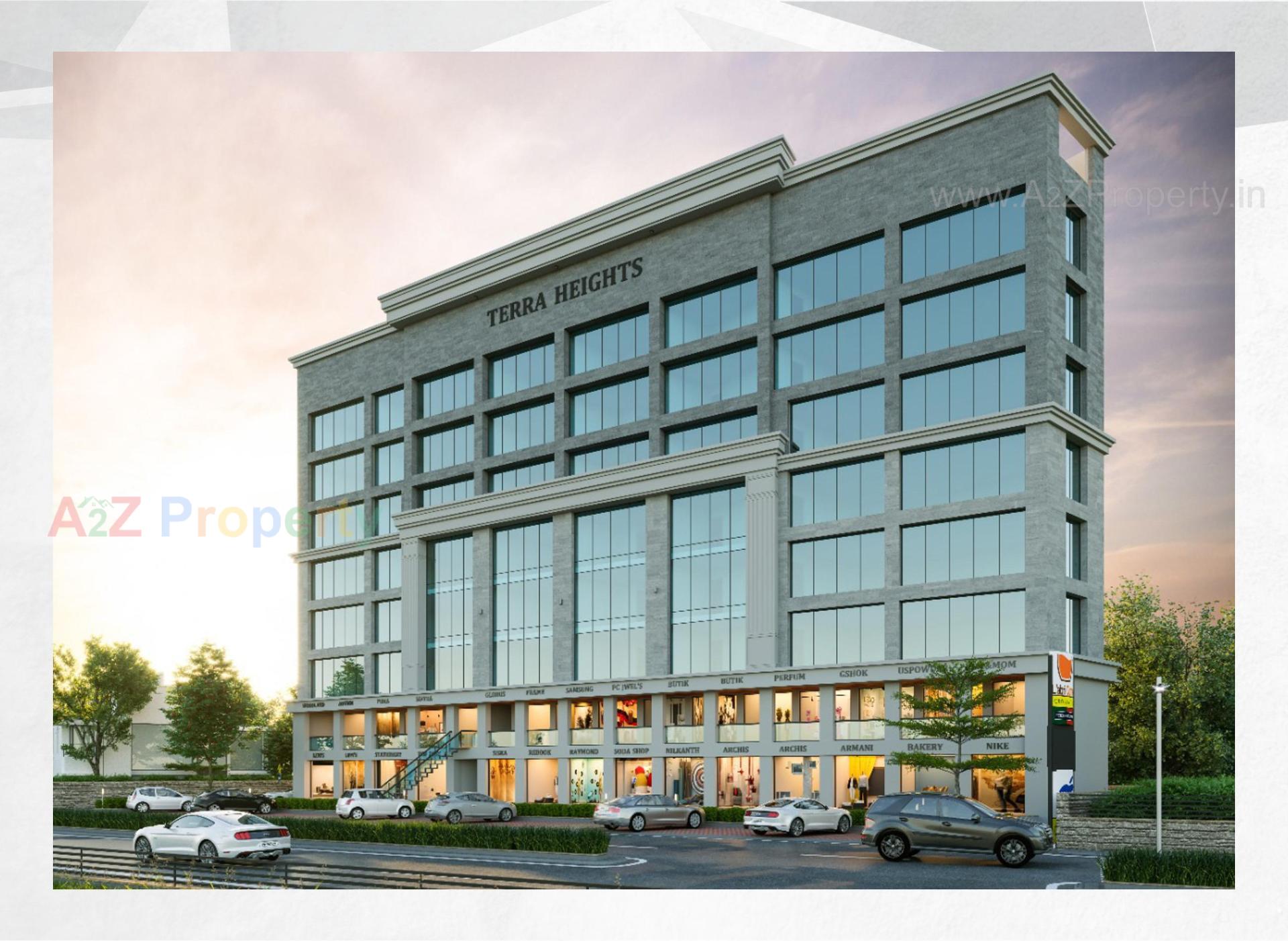 3D Elevation of real estate project Terra Heights located at Atladara, Vadodara, Gujarat