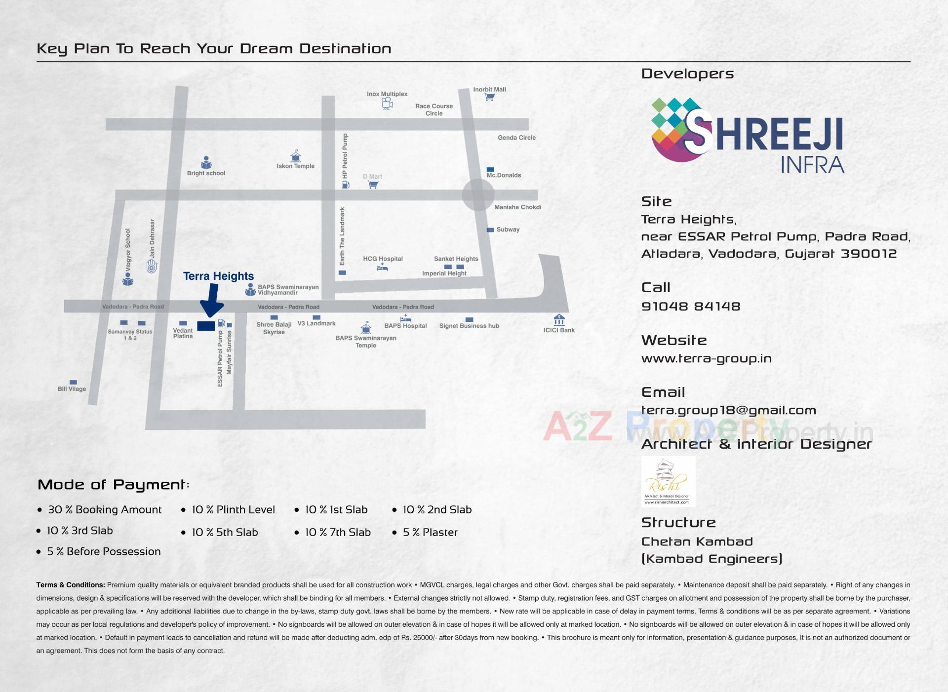  of real estate project Terra Heights located at Atladara, Vadodara, Gujarat