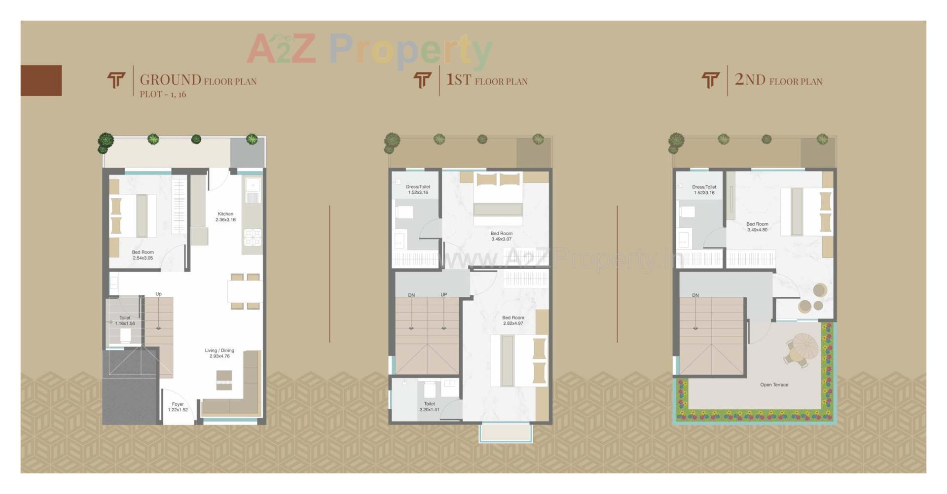 Layout of real estate project Terra Homes located at Bil, Vadodara, Gujarat
