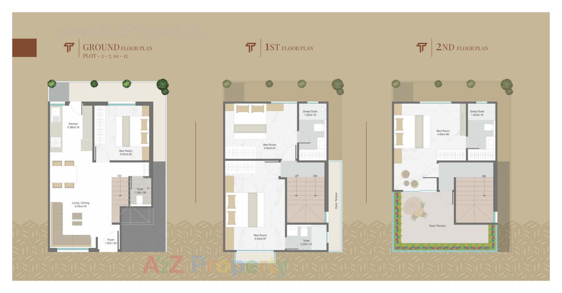 Layout of real estate project Terra Homes located at Bil, Vadodara, Gujarat