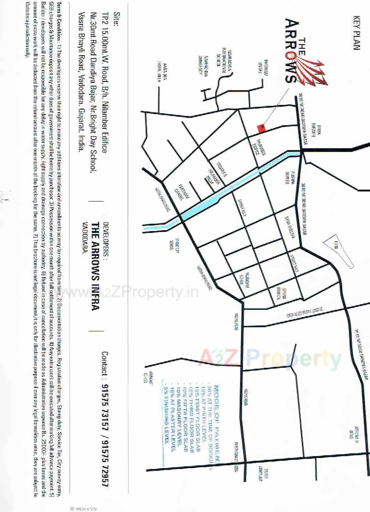  of real estate project The Arrows located at Bhayli, Vadodara, Gujarat