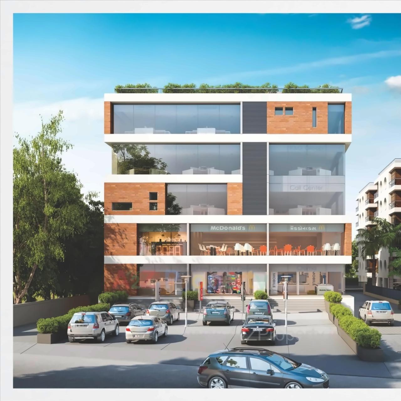 3D Elevation of real estate project The Atlantic (tower A   Tower B) located at Tarsali, Vadodara, Gujarat