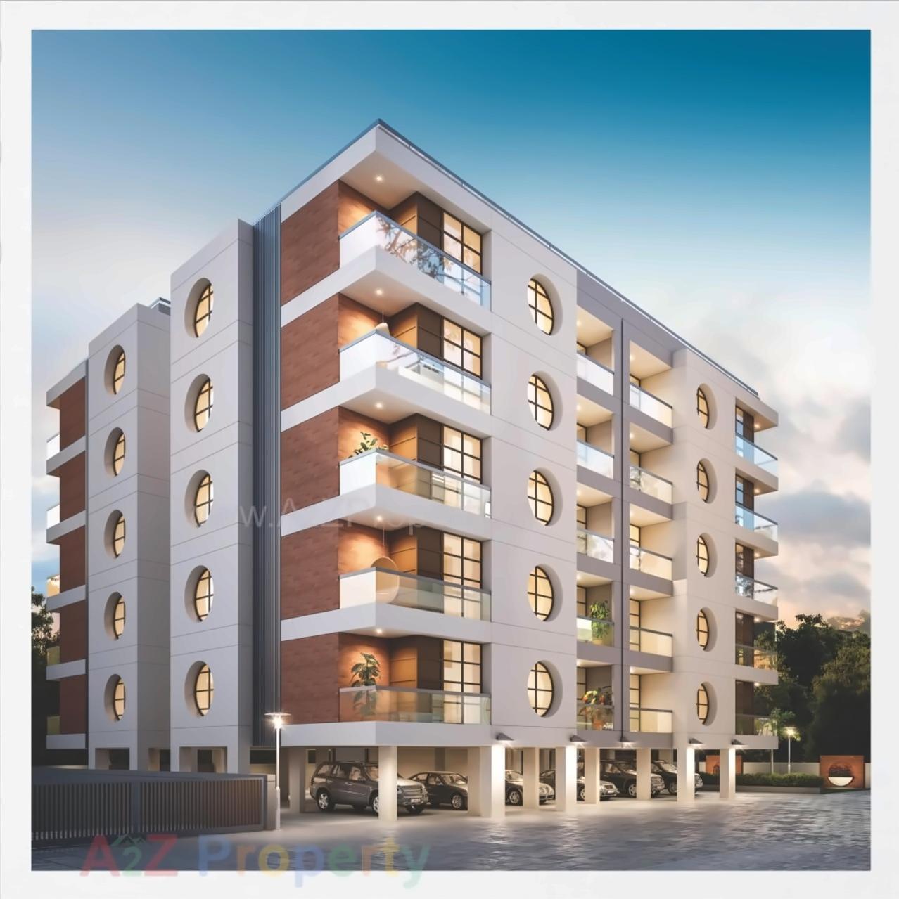 3D Elevation of real estate project The Atlantic (tower A   Tower B) located at Tarsali, Vadodara, Gujarat