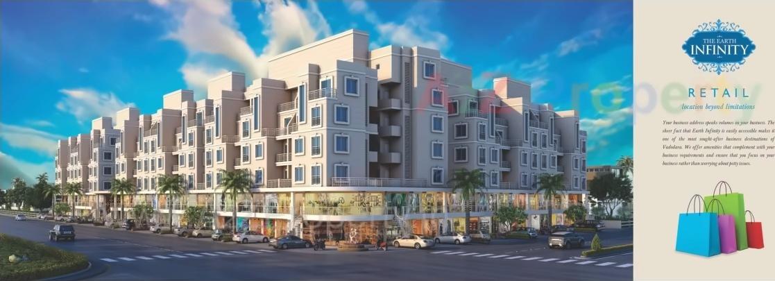 3D Elevation of real estate project The Earth Infinity located at Bhayli, Vadodara, Gujarat