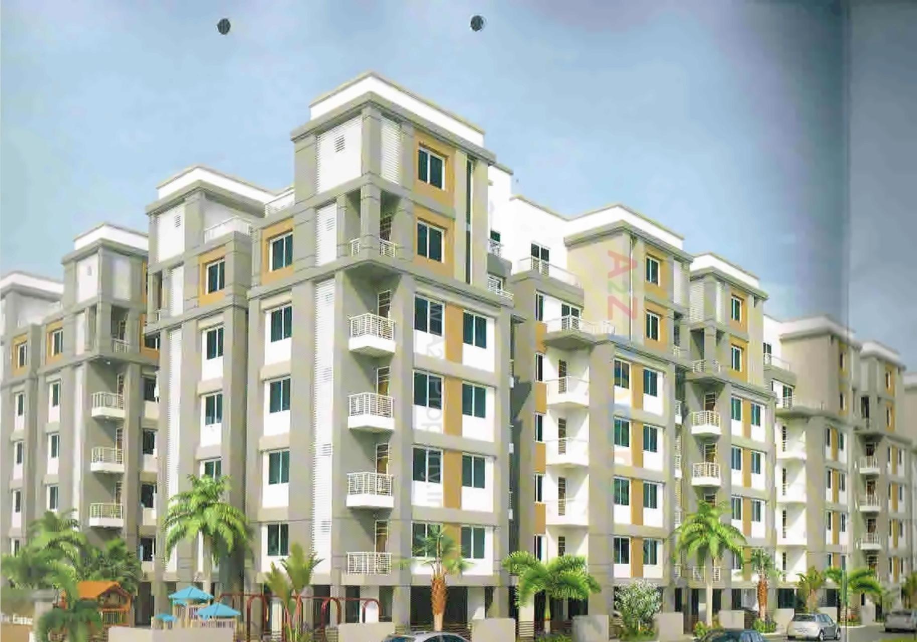 3D Elevation of real estate project The Emerald located at Bhayli, Vadodara, Gujarat