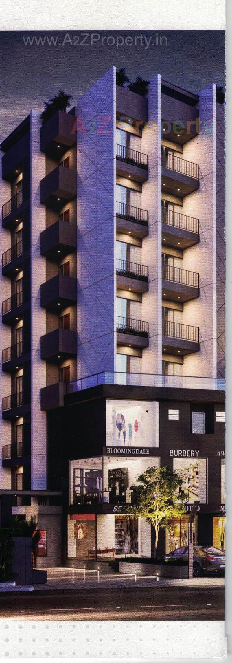 3D Elevation of real estate project The Eminence located at Tarsali, Vadodara, Gujarat