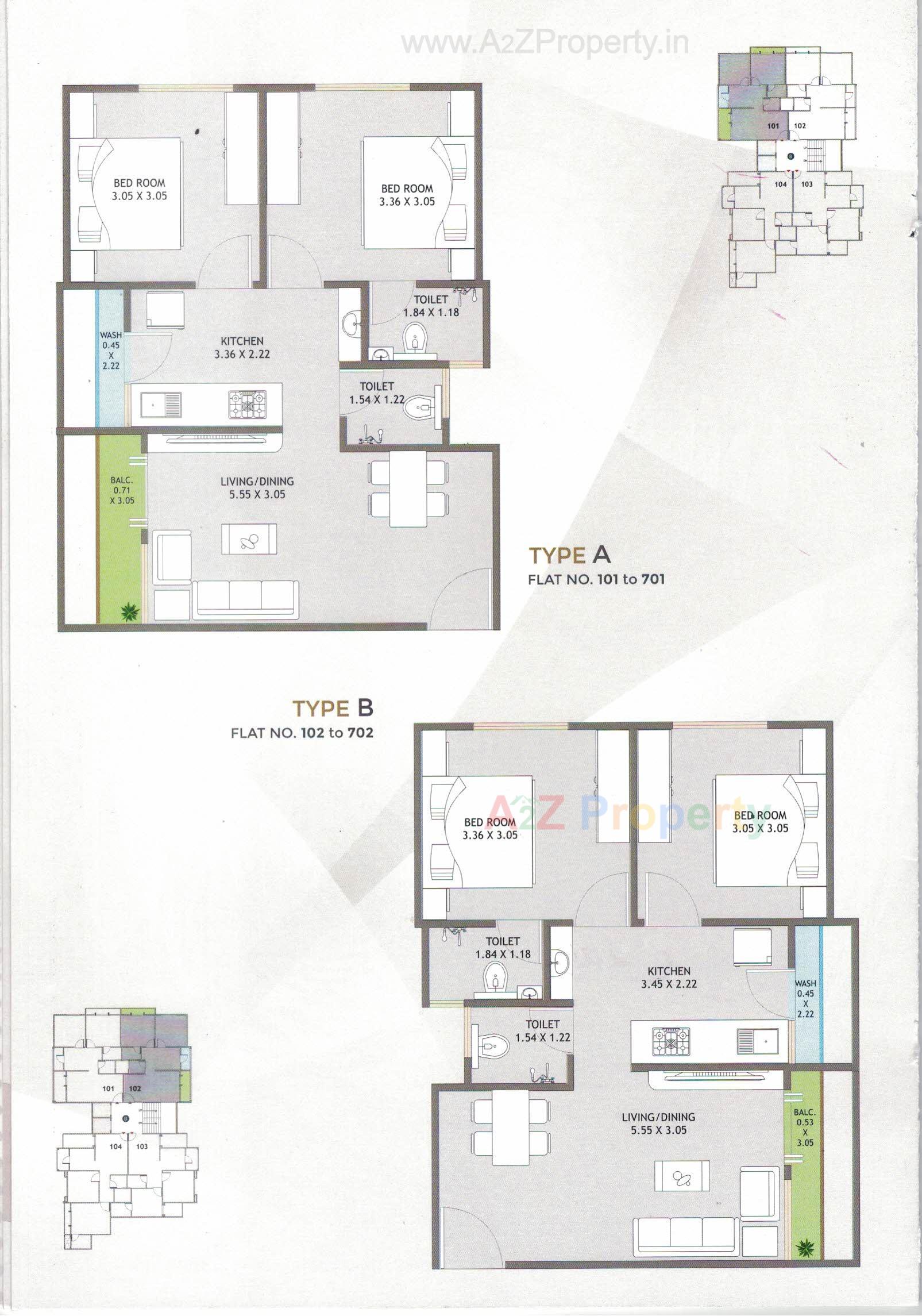 Layout of real estate project The Eminence located at Tarsali, Vadodara, Gujarat