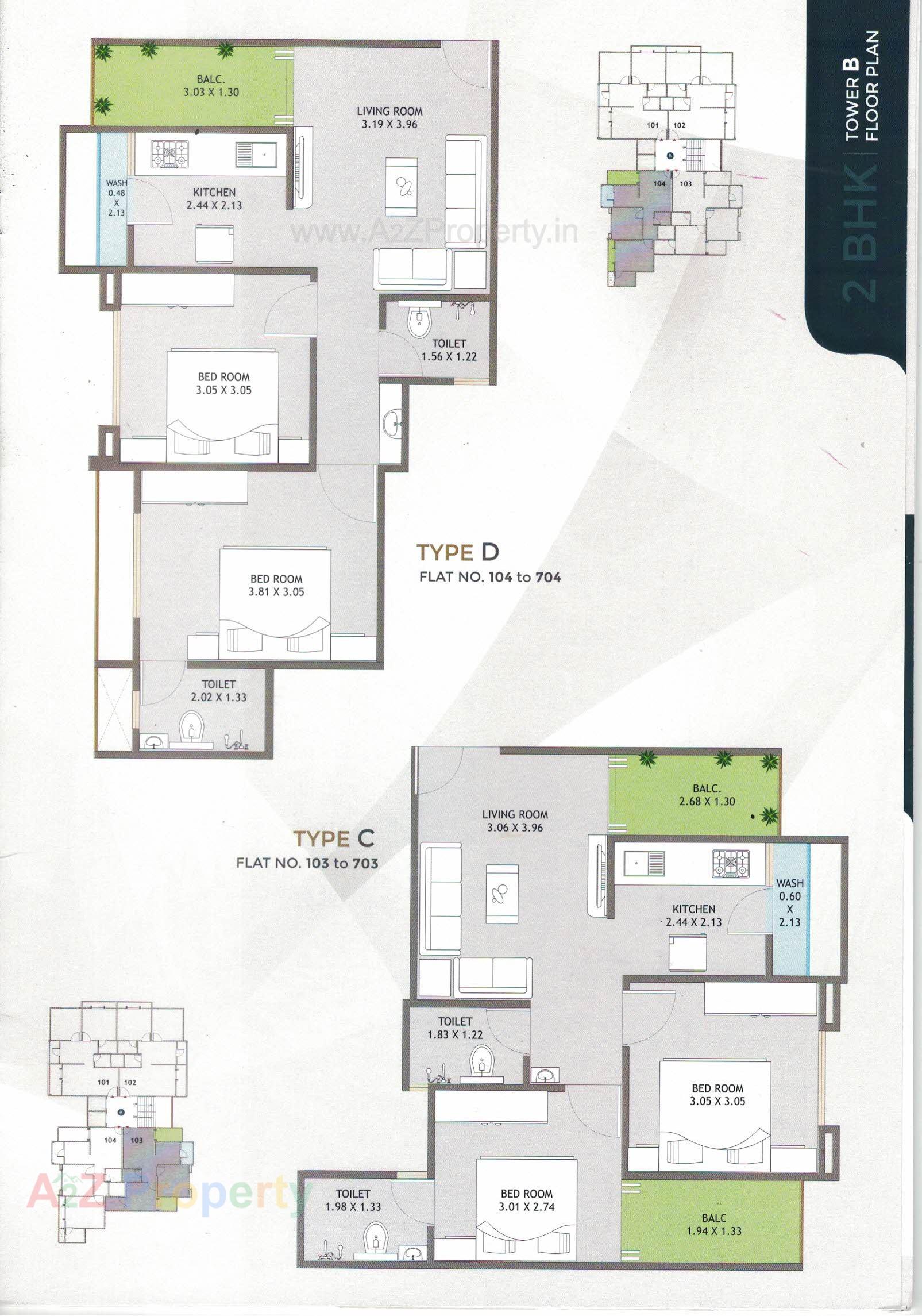 Layout of real estate project The Eminence located at Tarsali, Vadodara, Gujarat