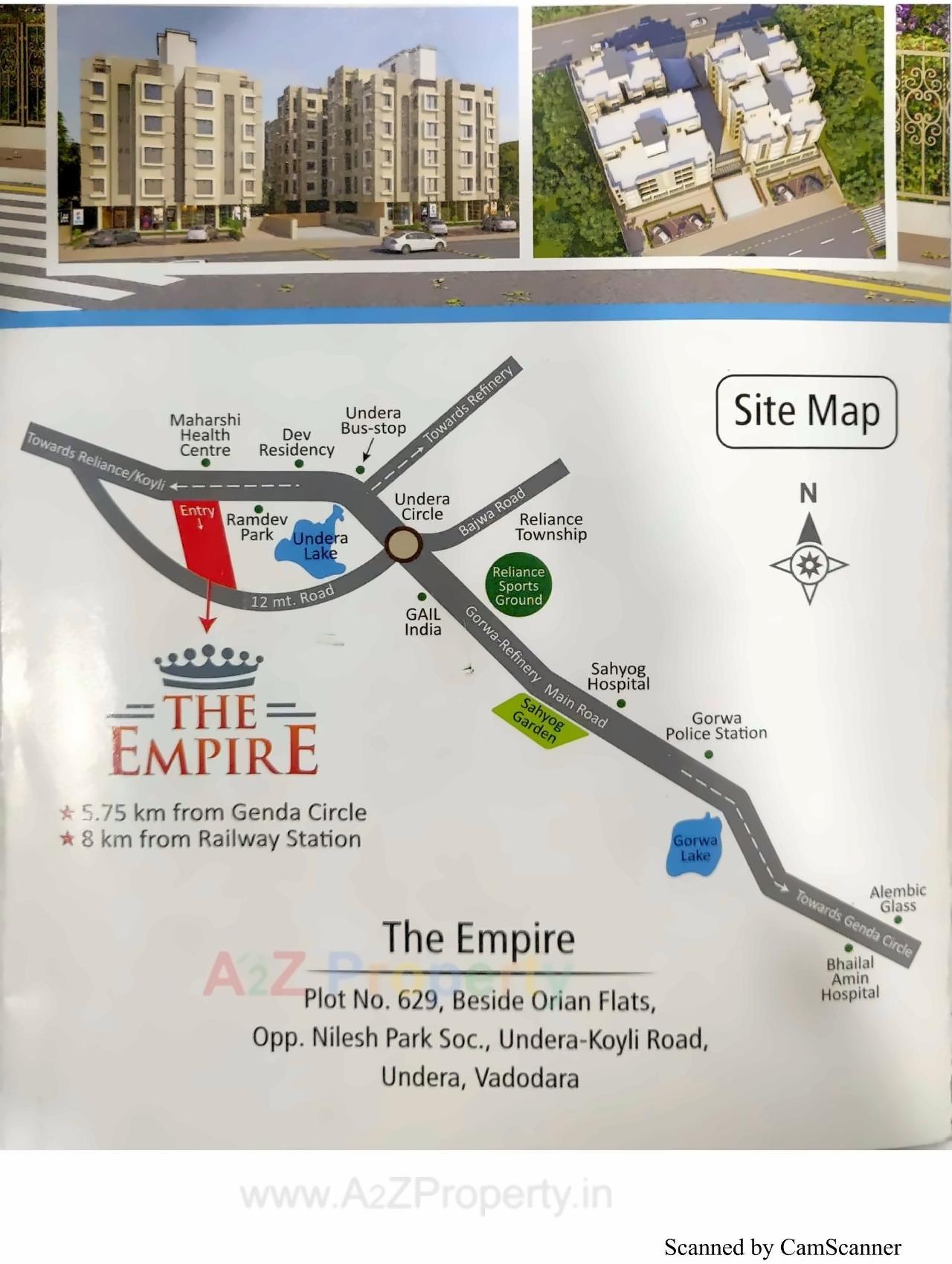  of real estate project The Empire located at Undera, Vadodara, Gujarat