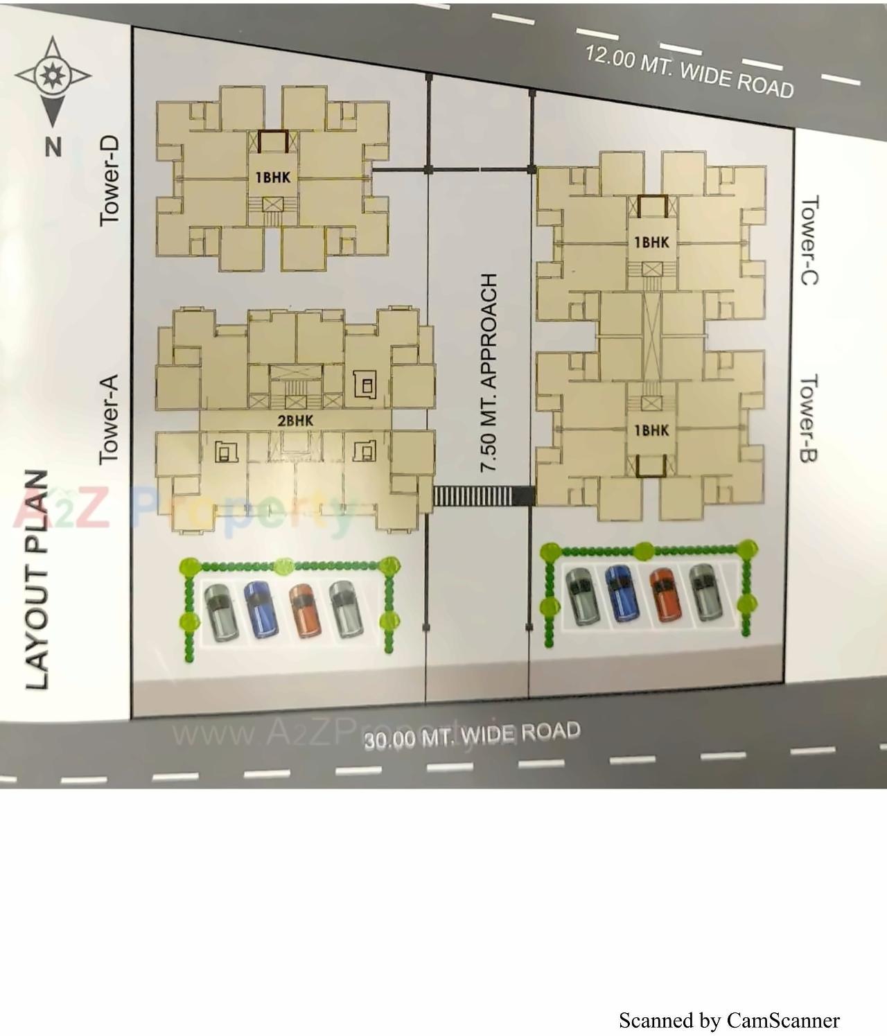Layout of real estate project The Empire located at Undera, Vadodara, Gujarat