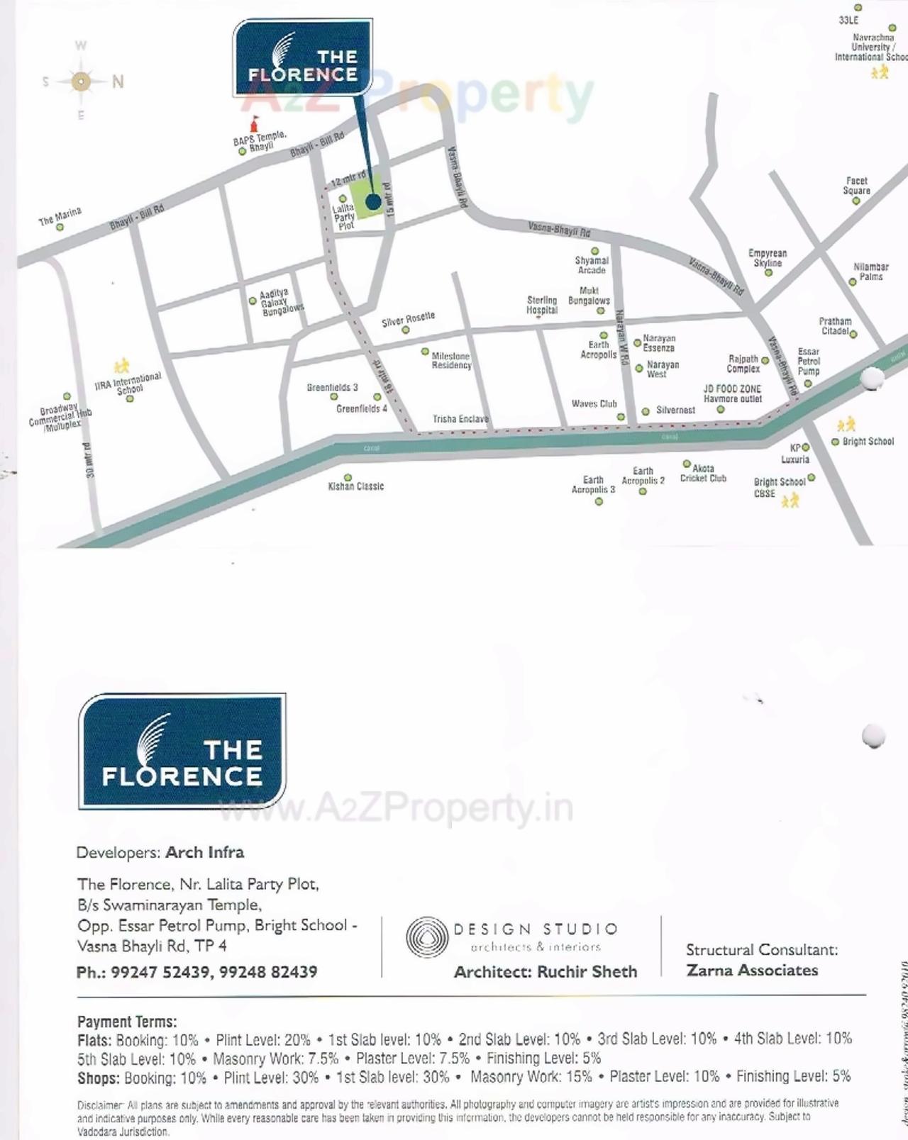  of real estate project The Florence located at Bhayli, Vadodara, Gujarat