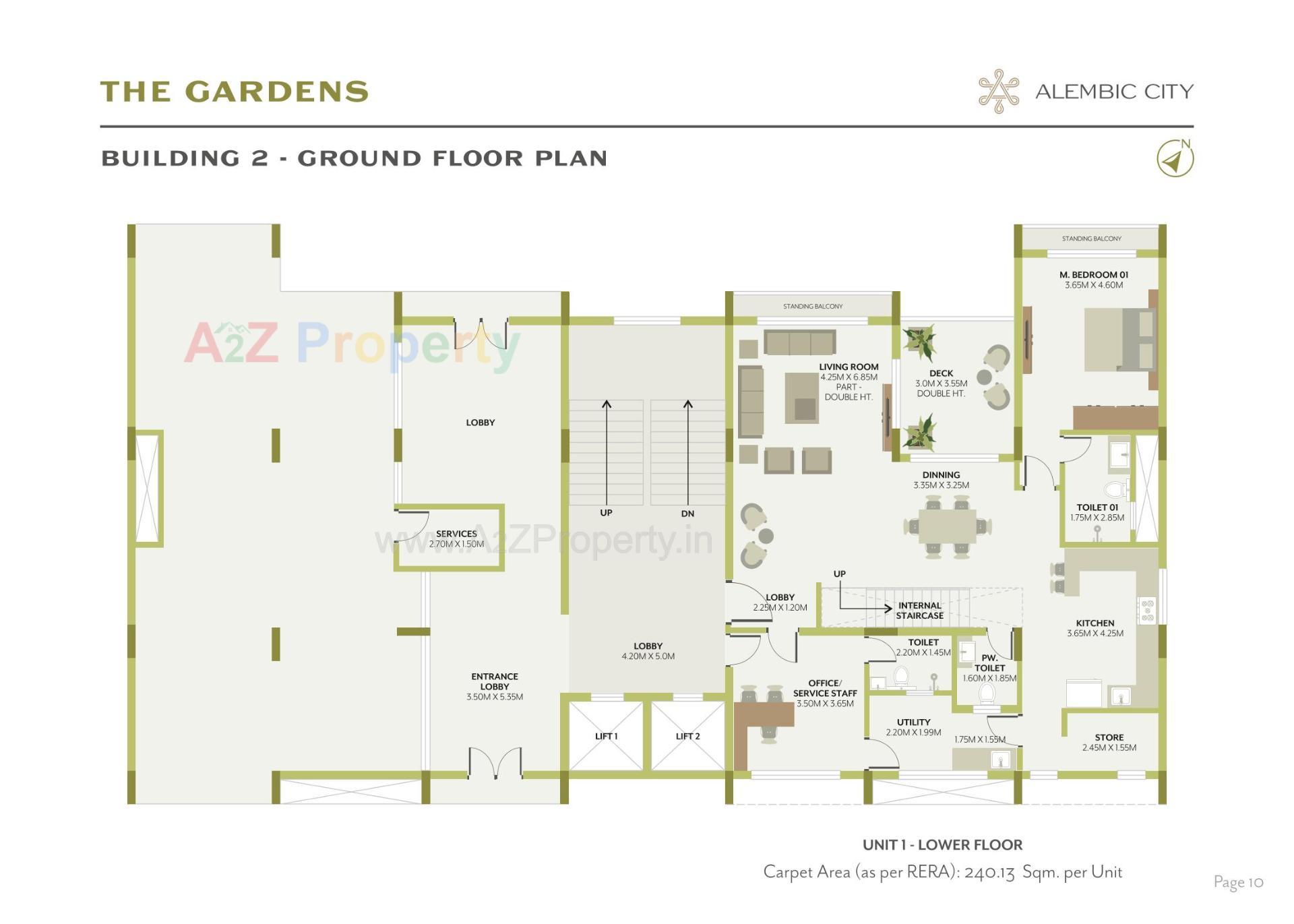 Layout of real estate project The Gardens located at Gorwa, Vadodara, Gujarat