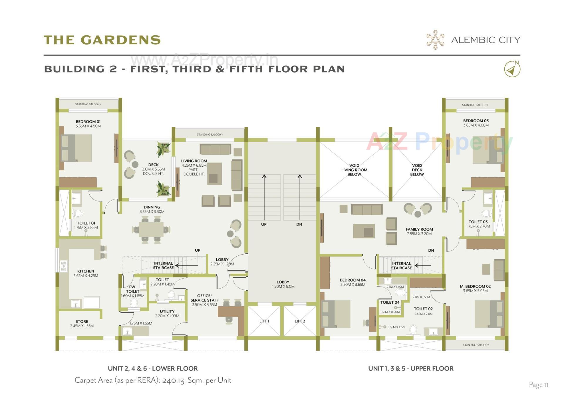 Layout of real estate project The Gardens located at Gorwa, Vadodara, Gujarat