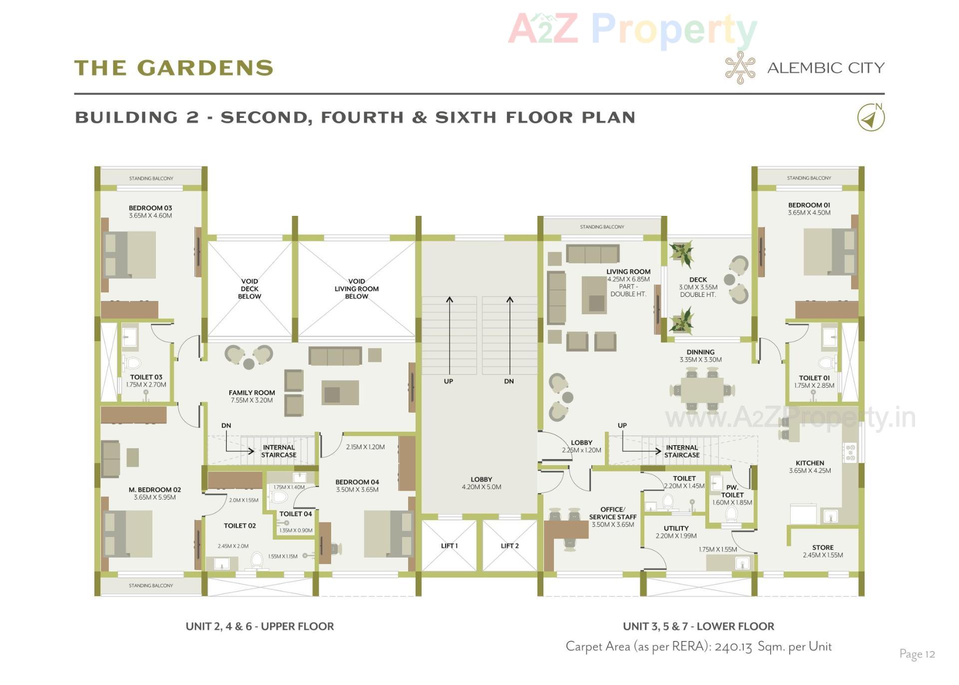 Layout of real estate project The Gardens located at Gorwa, Vadodara, Gujarat
