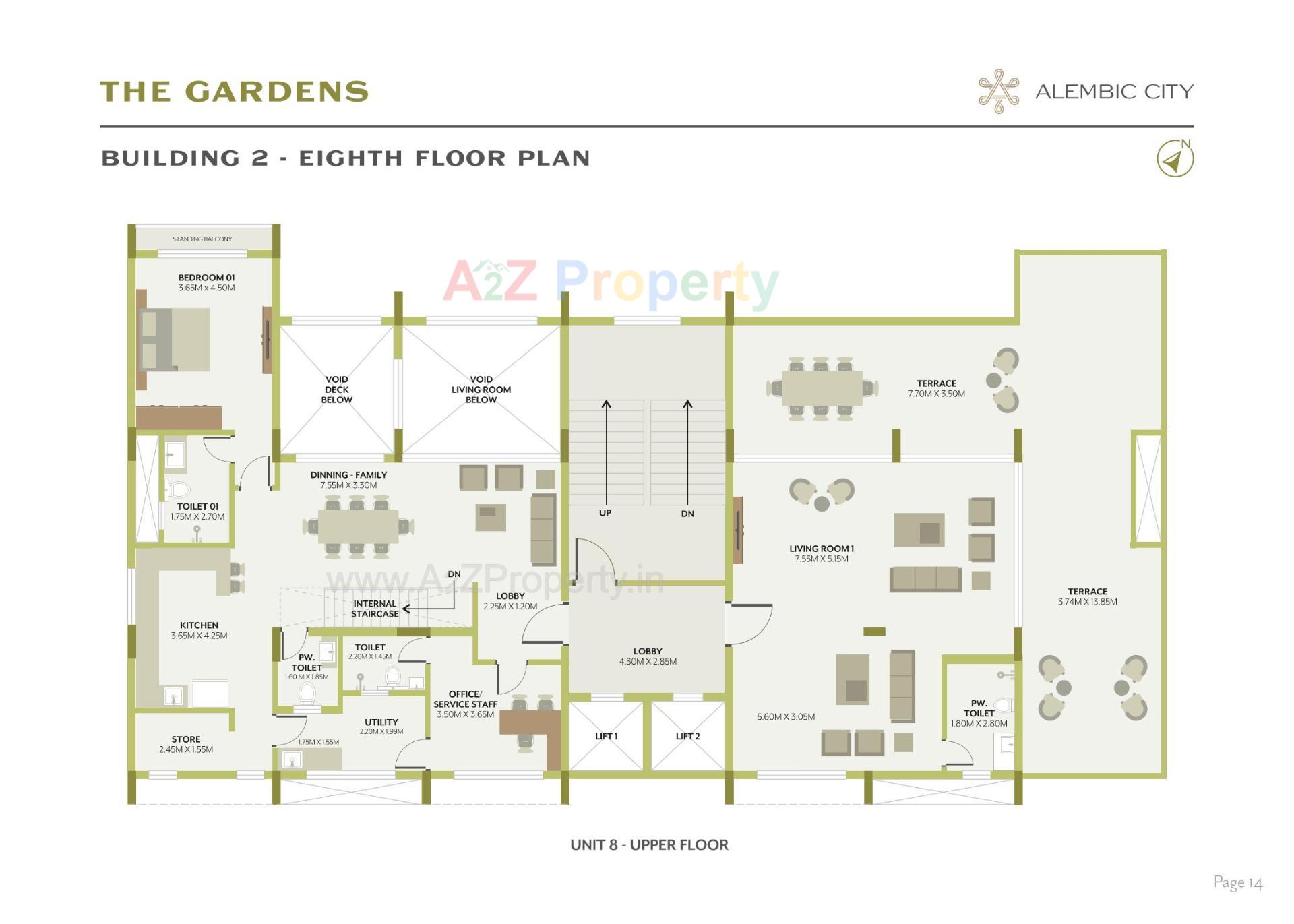 Layout of real estate project The Gardens located at Gorwa, Vadodara, Gujarat