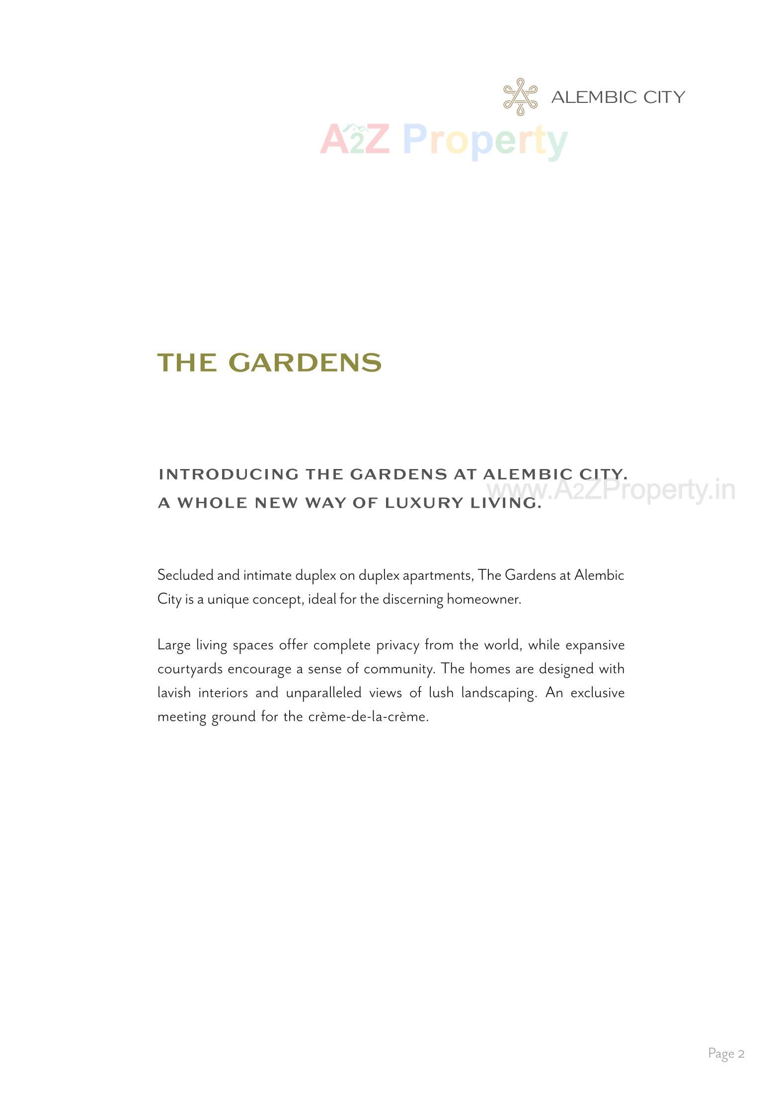  of real estate project The Gardens located at Gorwa, Vadodara, Gujarat