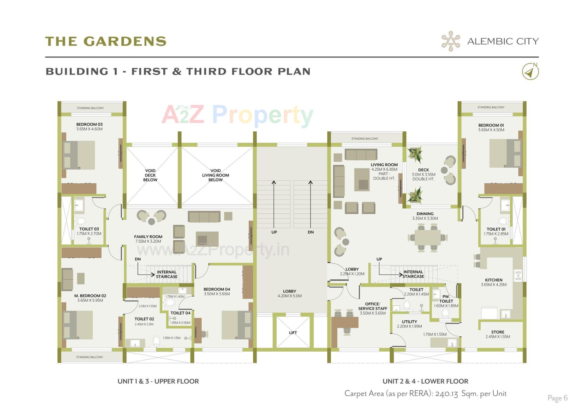 Layout of real estate project The Gardens located at Gorwa, Vadodara, Gujarat