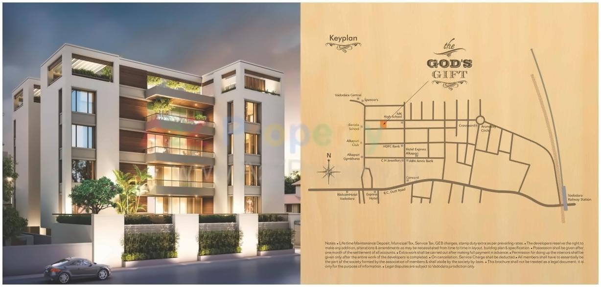  of real estate project The God's Gift Premium Apartments located at Jetalpur, Vadodara, Gujarat