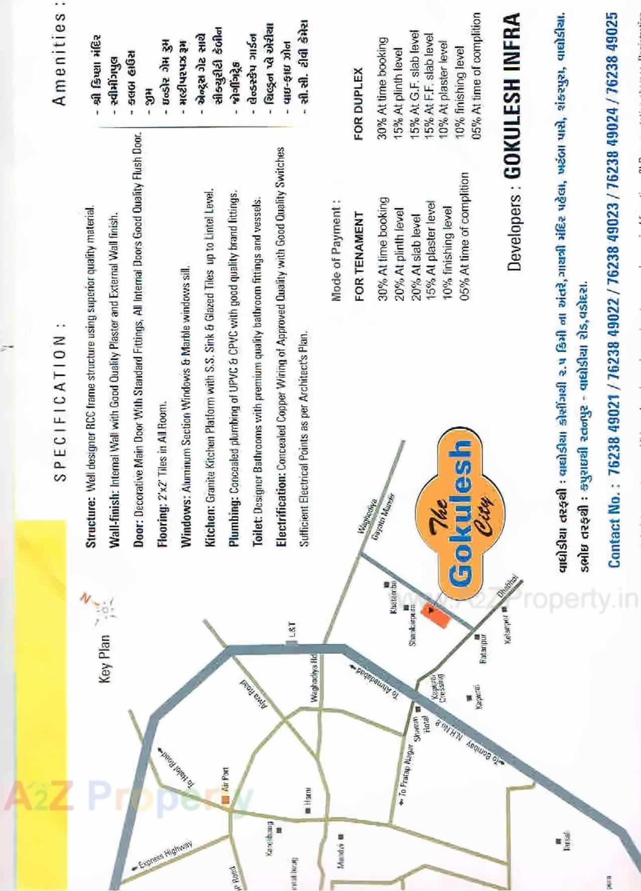  of real estate project The Gokulesh City located at Jobantekri, Vadodara, Gujarat