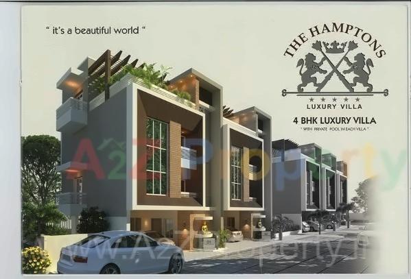 3D Elevation of real estate project The Hamptons located at Gotri, Vadodara, Gujarat