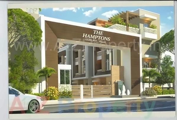 3D Elevation of real estate project The Hamptons located at Gotri, Vadodara, Gujarat