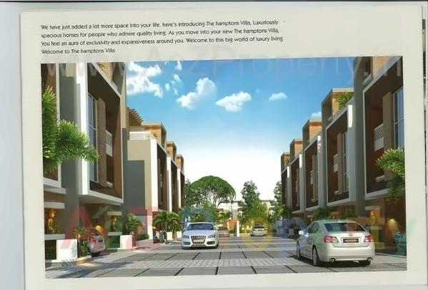 3D Elevation of real estate project The Hamptons located at Gotri, Vadodara, Gujarat